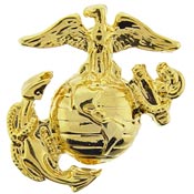 USMC Gold Emb (left) Collar Size
