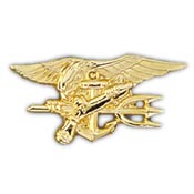 Seal Trident (gold) 1 1/8"