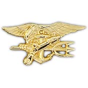 Seal Trident (gold) 2 3/4"