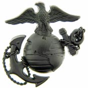 USMC Emb (black) 1 3/4"