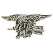 Seal Trident (Silver) 1 1/4"