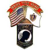 Massachusetts State POW/MIA Flag Pin