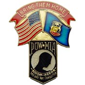 Michigan State POW/MIA Flag Pin