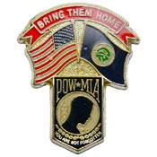 Kansas State POW/MIA Flag Pin