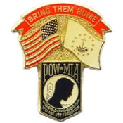 Rhode Island State POW/MIA Flag Pin