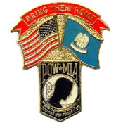 Louisiana State POW/MIA Flag Pin