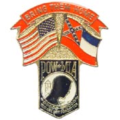 Mississippi State POW/MIA Flag Pin