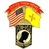 New Mexico State POW/MIA Flag Pin