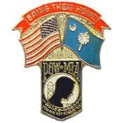 South Carolina State POW/MIA Flag Pin