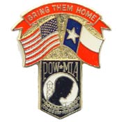 Texas State POW/MIA Flag Pin