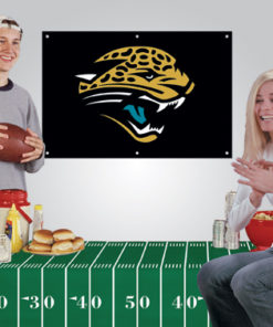 2'x3' Jaguars Banner + Vinyl Tablecloth