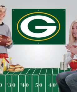 2'x3' Packers Banner + Vinyl Tablecloth