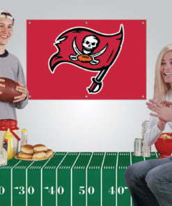 2'x3' Buccaneers Banner + Vinyl Tablecloth