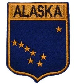 Alaska Flag Shield Patch