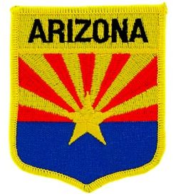 Arizona Flag Shield Patch