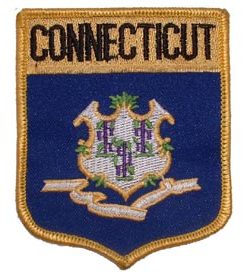 Connecticut Flag Shield Patch