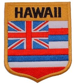 Hawaii Flag Shield Patch