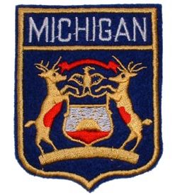 Michigan Flag Shield Patch