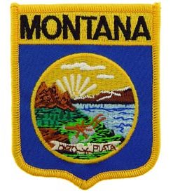 Montana State Flag Shield Patch