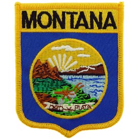Montana State Flag Shield Patch