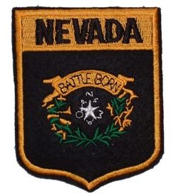 Nevada Flag Shield Patch