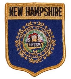 New Hampshire Flag Shield Patch