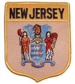 New Jersey Flag Shield Patch