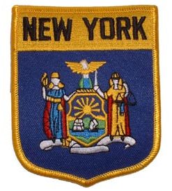 New York Flag Shield Patch