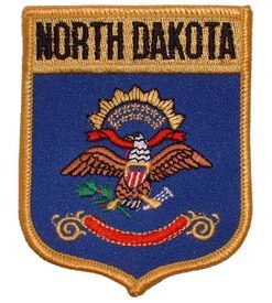 North Dakota Flag Shield Patch