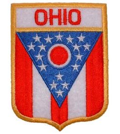 Ohio Flag Shield Patch