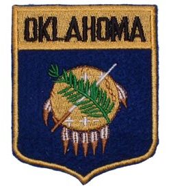 Oklahoma Flag Shield Patch