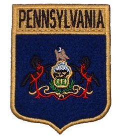 Pennsylvania Flag Shield Patch
