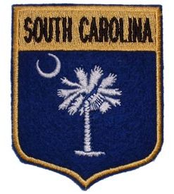 South Carolina Flag Shield Patch