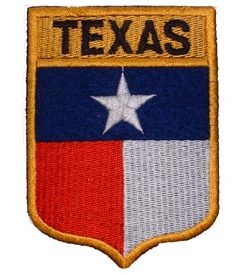 Texas Flag Shield Patch