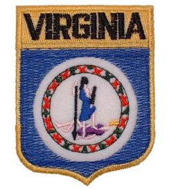 Virginia Flag Shield Patch