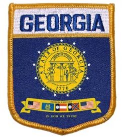 Georgia (new) Flag Shield Patch