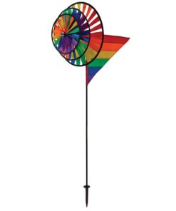 Rainbow Wind Sail Triple Wheel Spinner