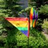 Rainbow Wind Sail Triple Wheel Spinner