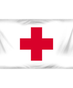 Perma-Nyl 8'x12' Nylon Red Cross Flag