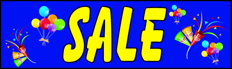 3' x 10' Sale party Banner