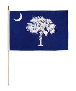 South Carolina 12x18in Stick Flag