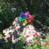 13" Rainbow Sparkle Windee Wheelz and Flower Spinner