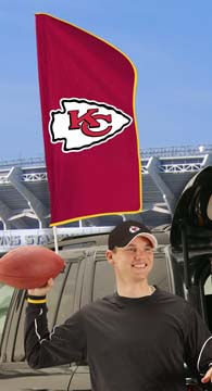 42"x20" Chiefs Tailgate Flag