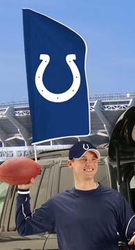 42"x20" Colts Tailgate Flag