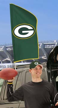 42"x20" Packers Tailgate Flag