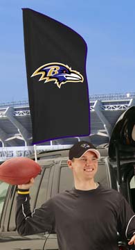42"x20" Ravens Tailgate Flag