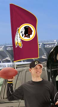 Redskins 42"x20" Tailgate Flag