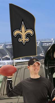 42"x20" Saints Tailgate Flag