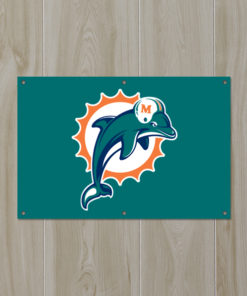 2'x3' Dolphins Fan Banner