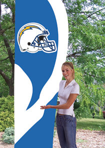 Los Angeles Chargers Tall Team Flag Kit